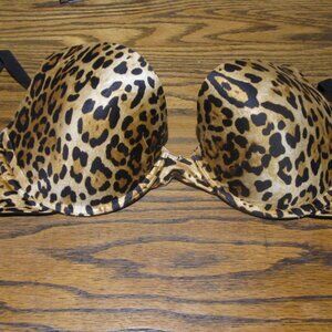 Maidenform 38C Leopard Push Up Bra Vintage